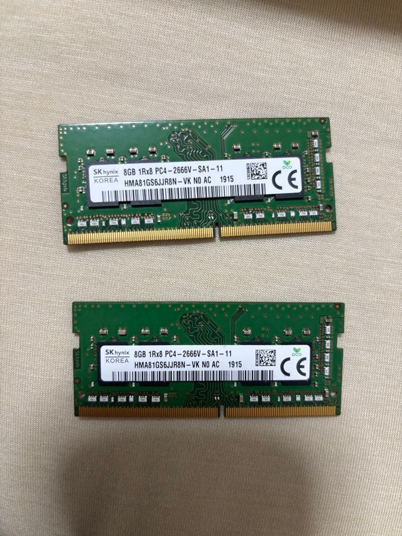 K*T様 SK hynix 8GB DDR4 メモリ×2 16GB thanksjp_sk-hynix-pc4-2400t-