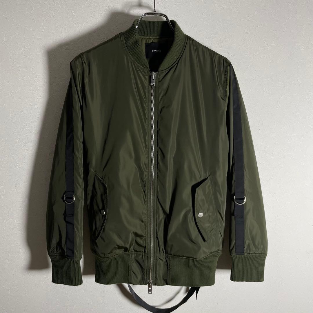 STAMPD スタンプド ストラップ MA-1 ボンバージャケット S カーキ