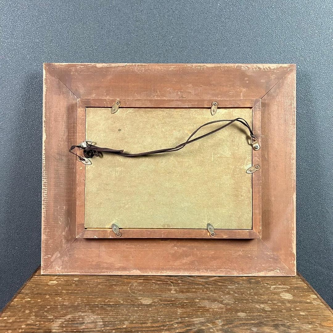 山本恵久「あじさい」キャンバスに油彩画 油絵 直筆サイン入り 額縁入り