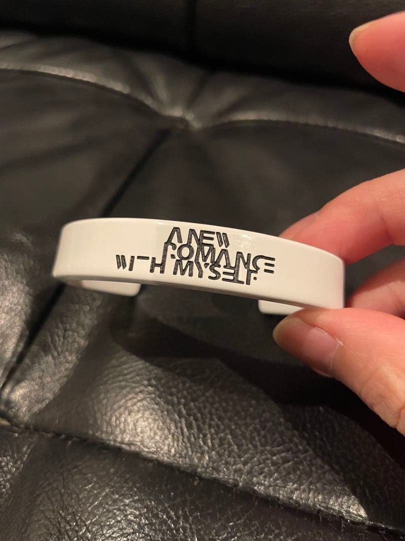 DIOR HOMME バングル　エディ期　ディオール オム　アクセサリー Dior HOMME DIOR ブレスレット ディオールオム BEE レザー ブラック