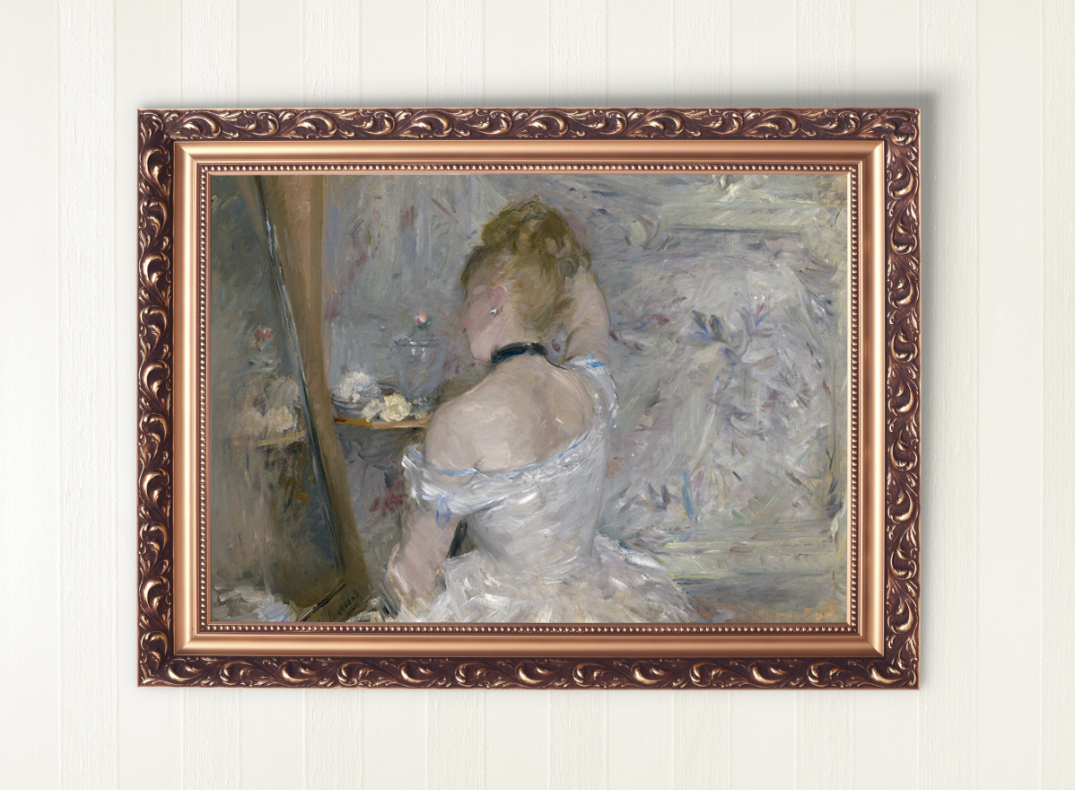 NO.27】後ろ姿のドレス女性絵画アートポスター☆クラシックおしゃれ