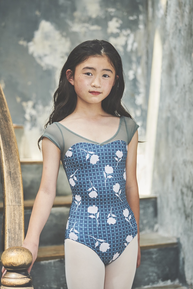 stina / type H half sleeve / little tulip billiard green / kids / girl