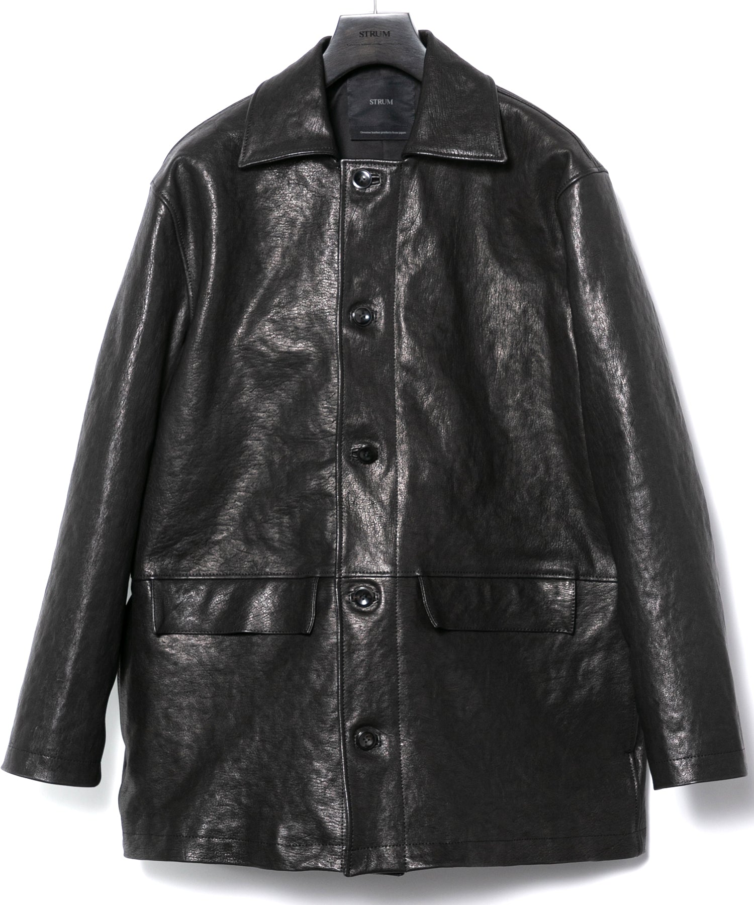 フルタンニン ピット鞣し シュリンク ホースハイド LEFTY [DARK] カー