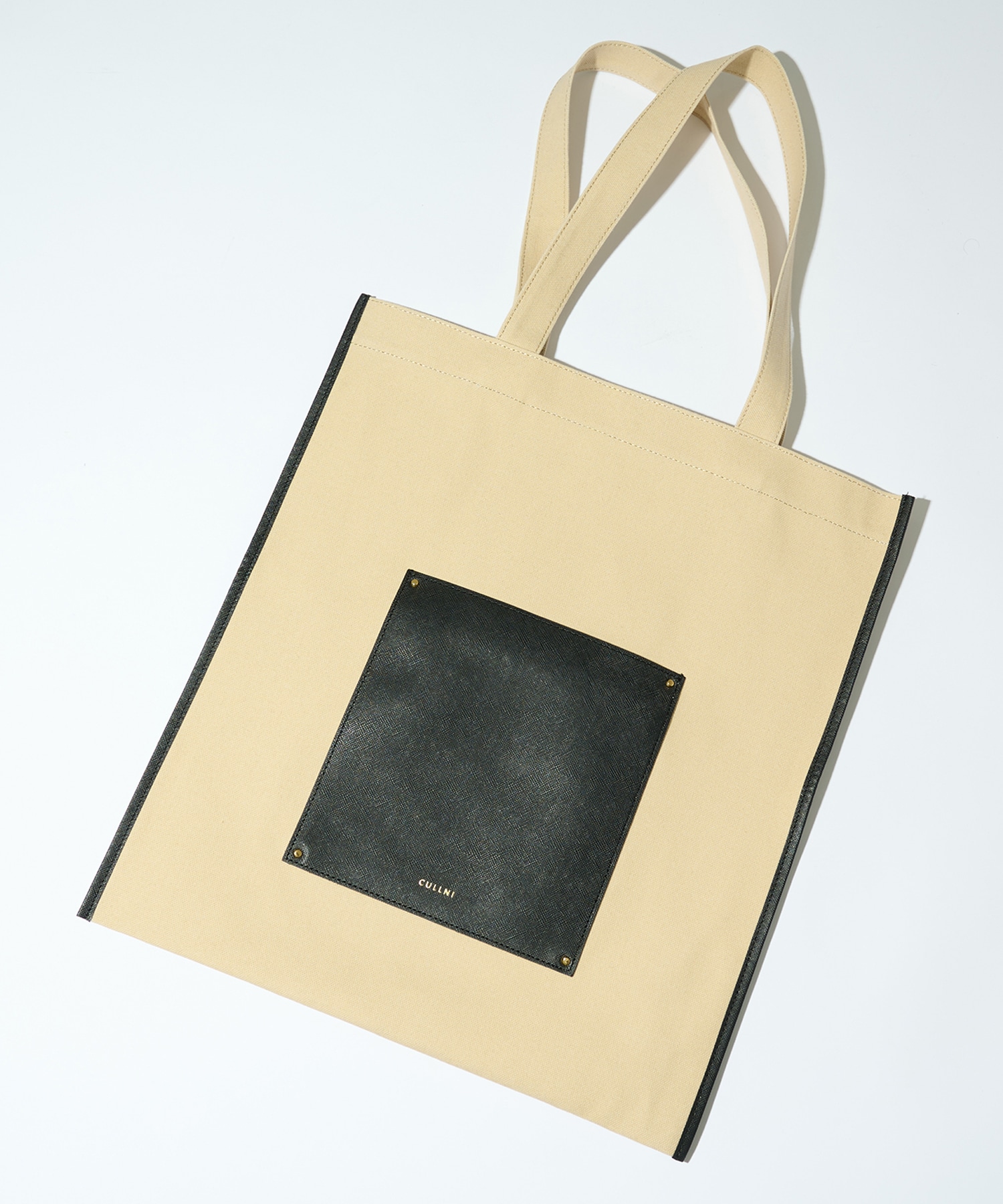 別注〉Leather Pocket Canvas Eco Tote | CULLNI
