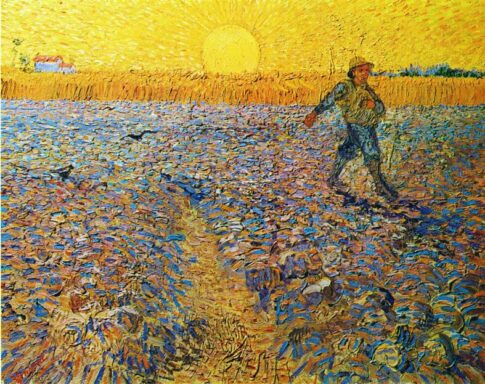 太陽 - 太陽と富士山と天使のしあわせの絵画 Sun Fuji Angel Art