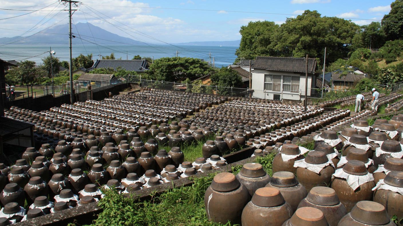 200年前から受け継いできた露天かめ壷仕込み希少な「10年熟成黒酢」と
