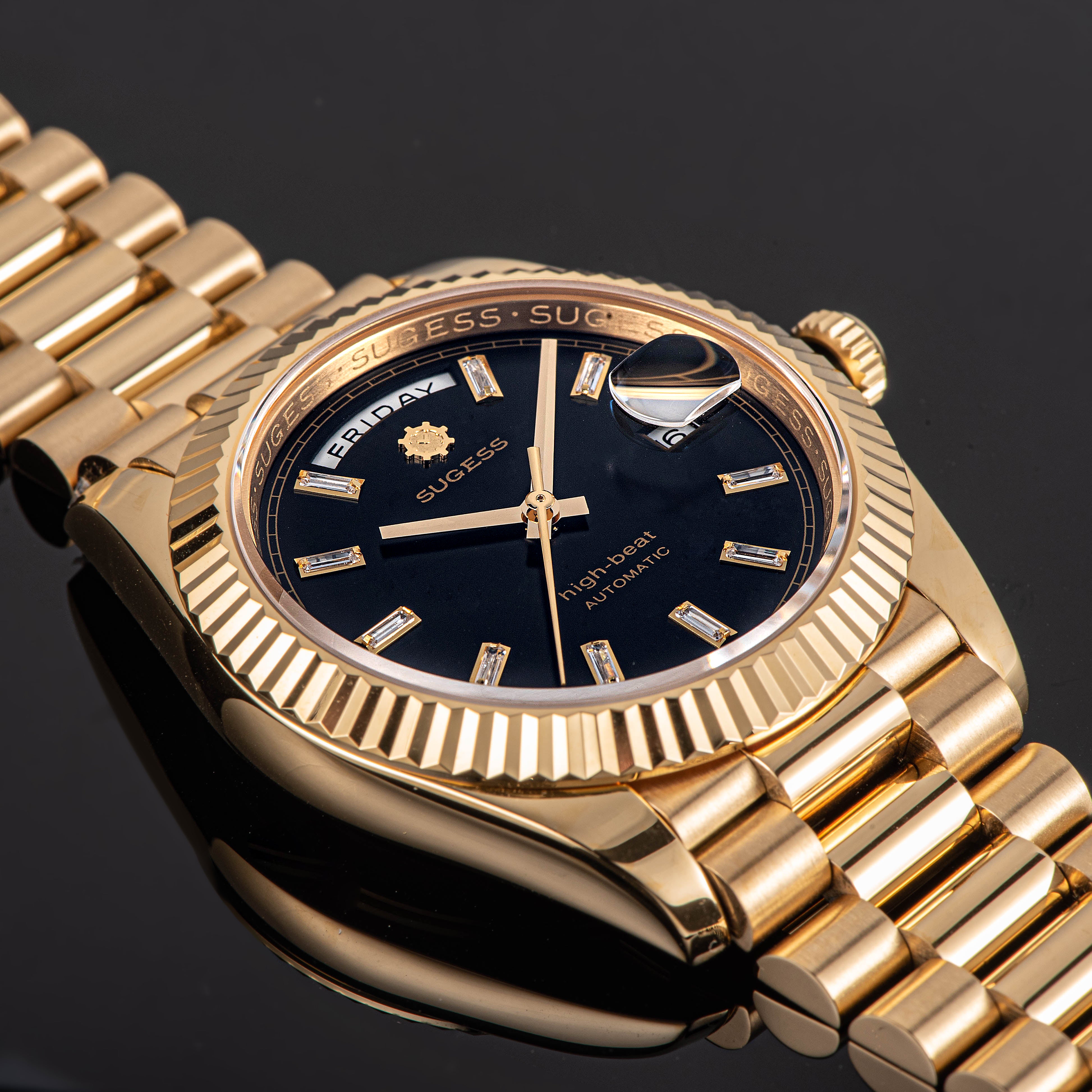 Heritage S433 433 DD Date and Day Display Gold Automatic