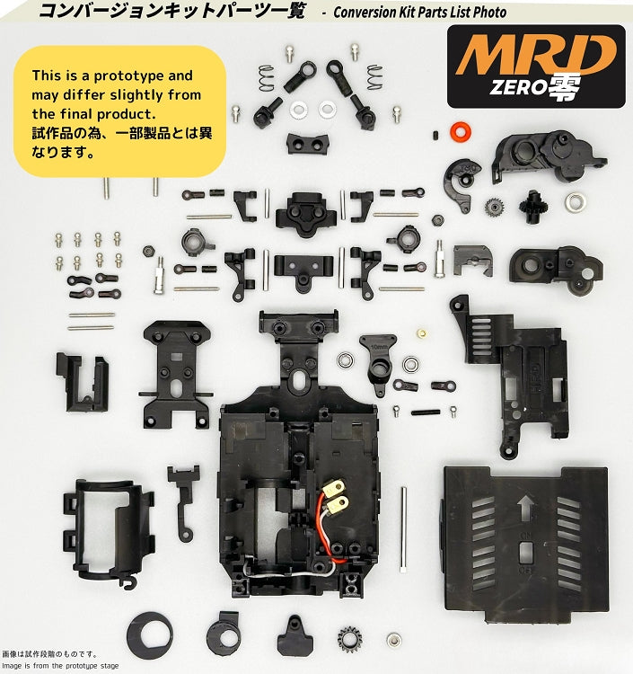 MRD ZERO Conversion Kit (RWD Drift Conversion) For Kyosho Mini-Z