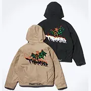 Supreme®/Thrasher® Hooded Work Jacket | Supreme 24fw