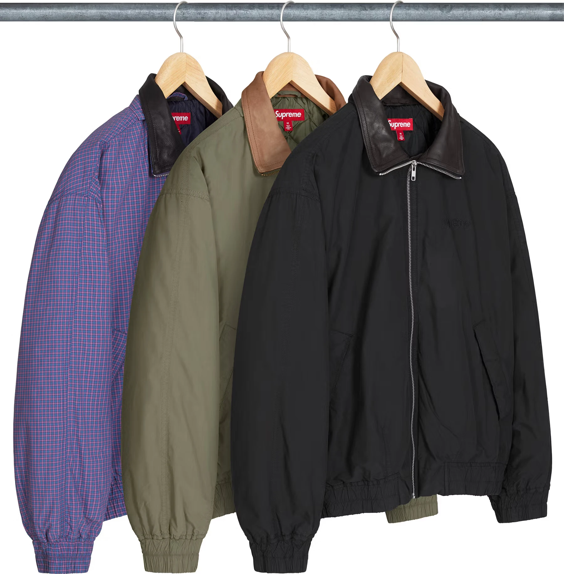 Leather Collar Utility Jacket | Supreme 25ss