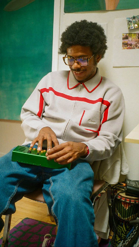 Chest Stripe Zip Up Cardigan | Supreme 21fw