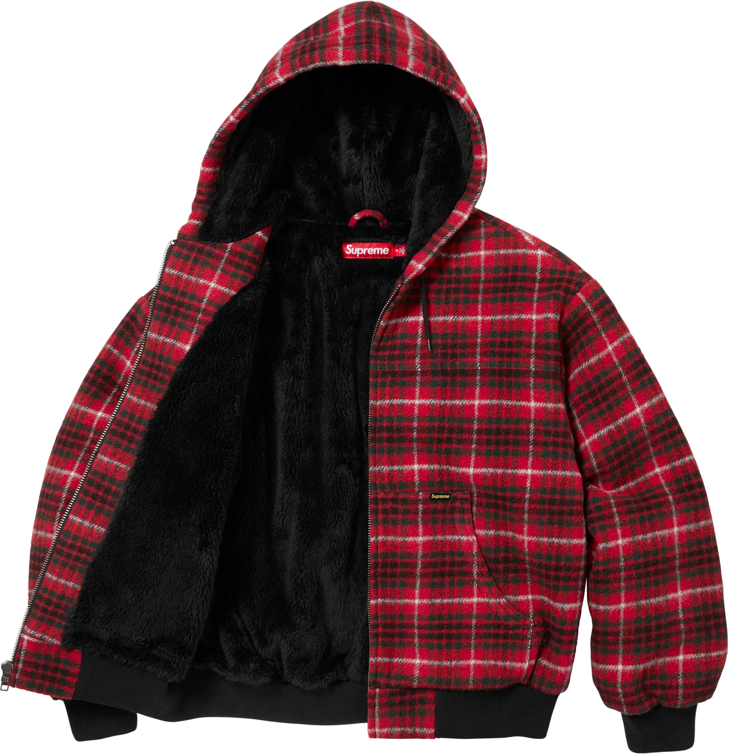 Plaid Wool Hooded Work Jacket | Supreme 23fw