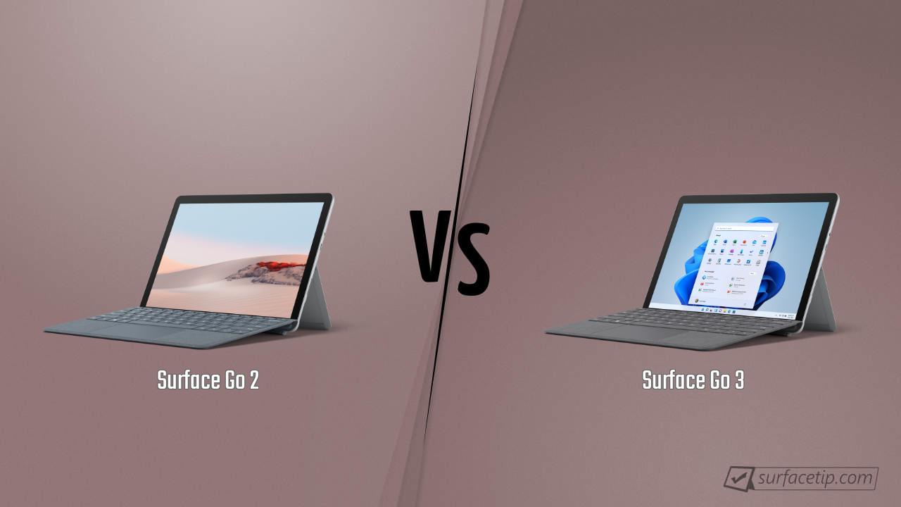 Surface Go 2 vs. Surface Go 3 - Detailed Specs Comparison