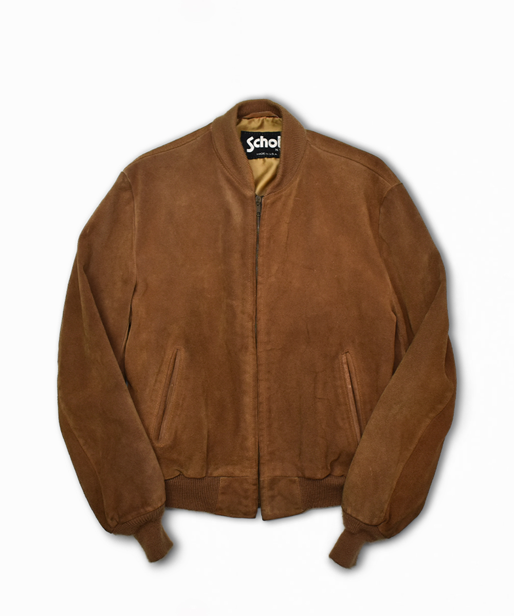 90's USA製 SCHOTT スエードレザー ジャケット 42 - Synergy Vintage